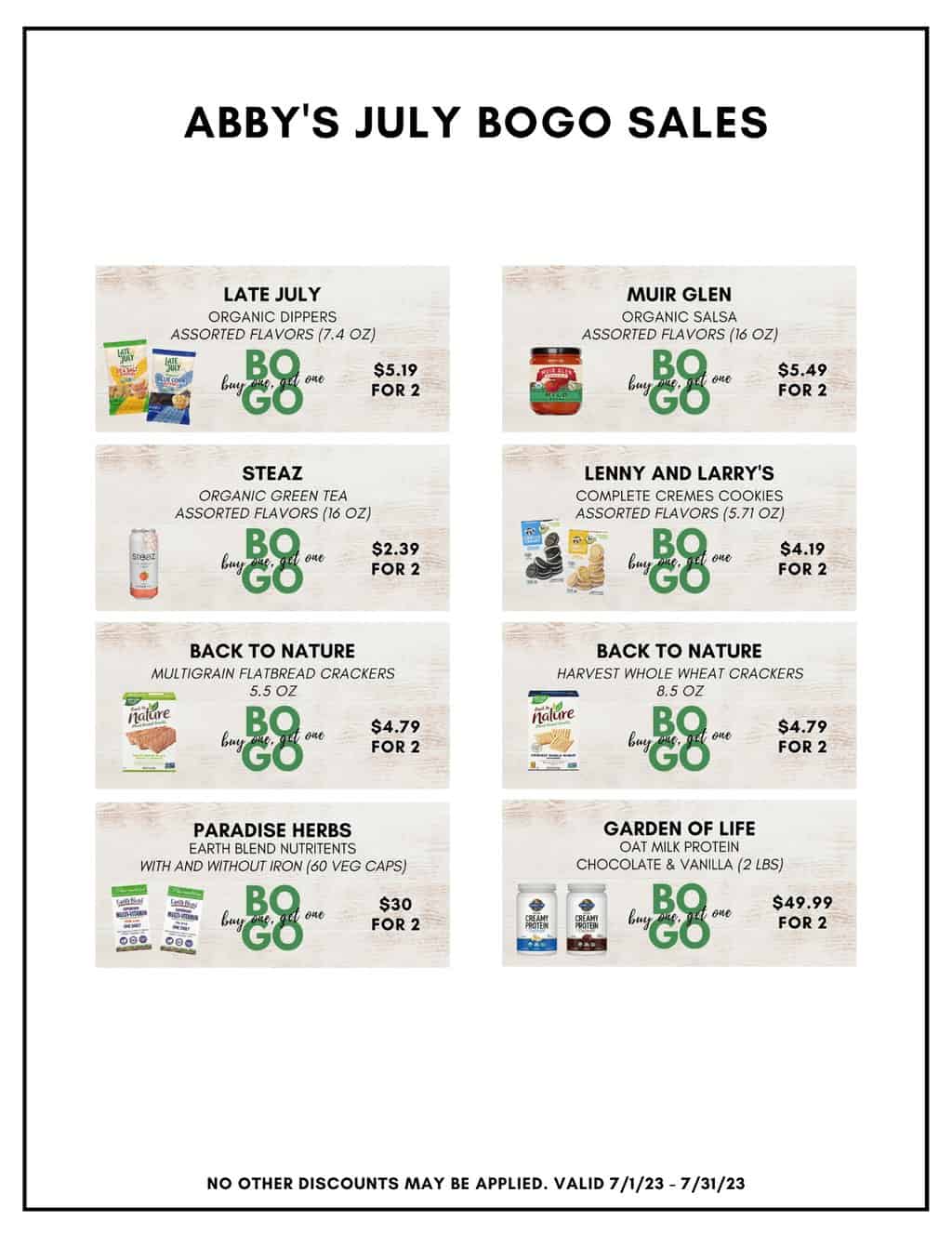 Buy One, Get One Free Deals Tampa, FL Abby's Health & Nutrition — free download